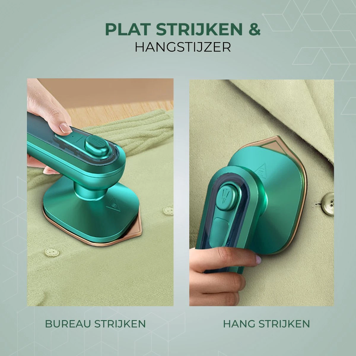 Stomer Kleding - Luxe Reis Strijkijzer - Inklapbaar - 8,4x11,5CM - Travel Strijkijzer – Strijkijzer Vakantie – Reisstrijkijzer Klein Strijkijzer - Steamer - Groen - 9 Stomer Kleding - Luxe Reis Strijkijzer - Inklapbaar - 8,4x11,5CM - Travel Strijkijzer – Strijkijzer Vakantie – Reisstrijkijzer Klein Strijkijzer - Steamer - Groen - - Afbeelding 9