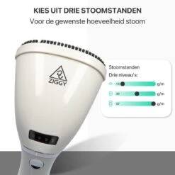 Ziggy Kledingstomer En Reiniger Voor Thuis En Op Reis - Stoomreiniger Voor Kleding/Textiel/Stoffen - Kleine Hand Stomer - Stoom Apparaat - Steamer - 280 ML - Wit -Huishoudelijke Benodigdheden 1200x1200 1843