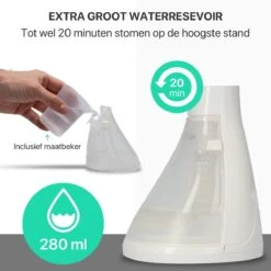 Ziggy Kledingstomer En Reiniger Voor Thuis En Op Reis - Stoomreiniger Voor Kleding/Textiel/Stoffen - Kleine Hand Stomer - Stoom Apparaat - Steamer - 280 ML - Wit -Huishoudelijke Benodigdheden 1200x1200 1844