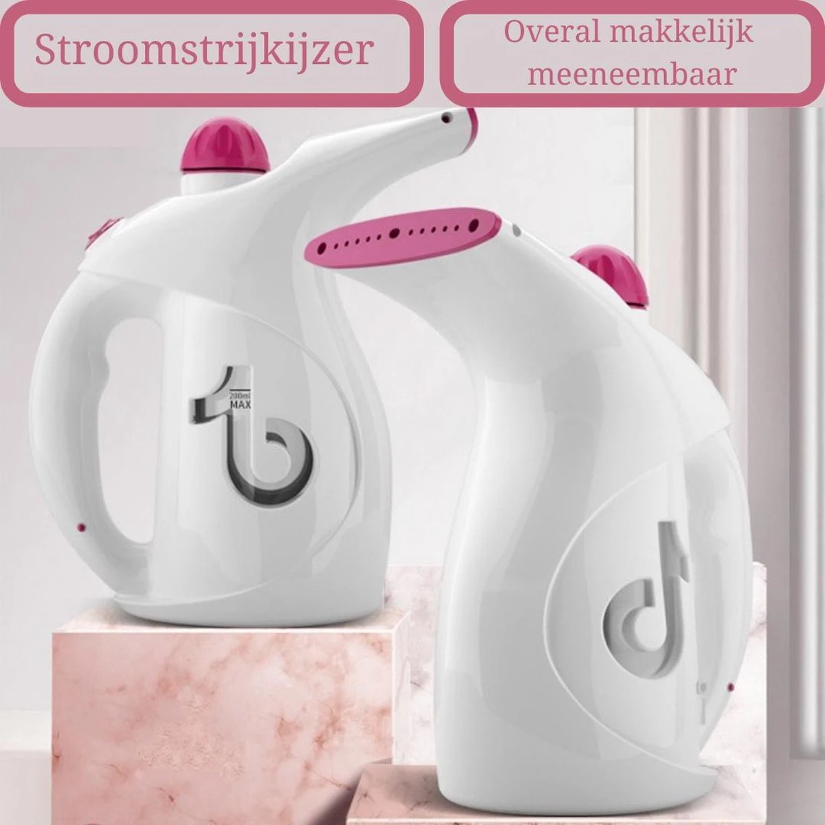 Merkloos Kleding Stomer - Stoom Reiniger - Stoom Apparaat - Ontkreuker - 200ml 2 Merkloos Kleding Stomer - Stoom Reiniger - Stoom Apparaat - Ontkreuker - 200ml - Afbeelding 2