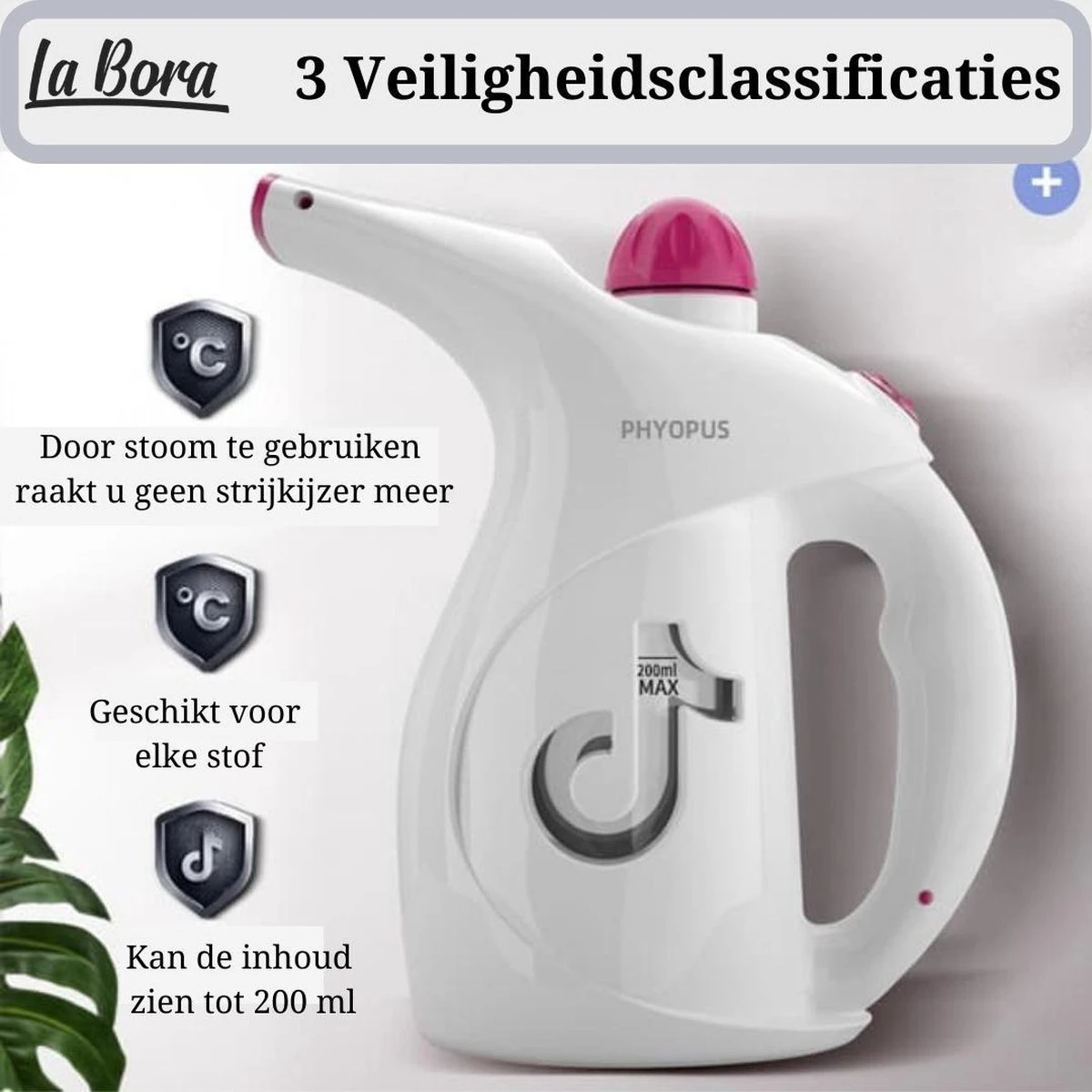 Merkloos Kleding Stomer - Stoom Reiniger - Stoom Apparaat - Ontkreuker - 200ml 9 Merkloos Kleding Stomer - Stoom Reiniger - Stoom Apparaat - Ontkreuker - 200ml - Afbeelding 9