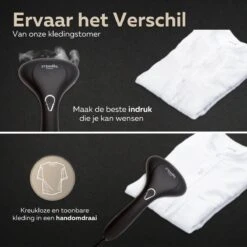 STEAMR - Krachtige Luxe Kledingstomer - Handstomer - Zwart -Huishoudelijke Benodigdheden 1200x1200 1887