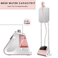 Niceey Kledingstomer - Incl. Strijkplank - Met 6 Standen - Krachtig Stomen - Steamer - 1800Watt - 2,5L Watercapaciteit - Wit/Roze 11 Niceey Kledingstomer - Incl. Strijkplank - Met 6 Standen - Krachtig Stomen - Steamer - 1800Watt - 2,5L Watercapaciteit - Wit/Roze -Huishoudelijke Benodigdheden 1200x1200 1909