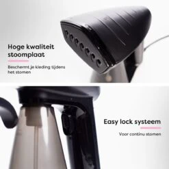 Fineza Kledingstomer – Handstomer – Stoomreiniger – Stoomapparaat Kleding - Stomer Kleding – Incl. Opzetborstel - Zwart -Huishoudelijke Benodigdheden 1200x1200 1916