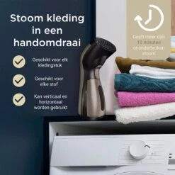 Luxe Kledingstomer - Handstomer - Handstoomreiniger - Stoomstrijkijzer - Stomer Kleding - Voor Op Reis - Goud -Huishoudelijke Benodigdheden 1200x1200 1926
