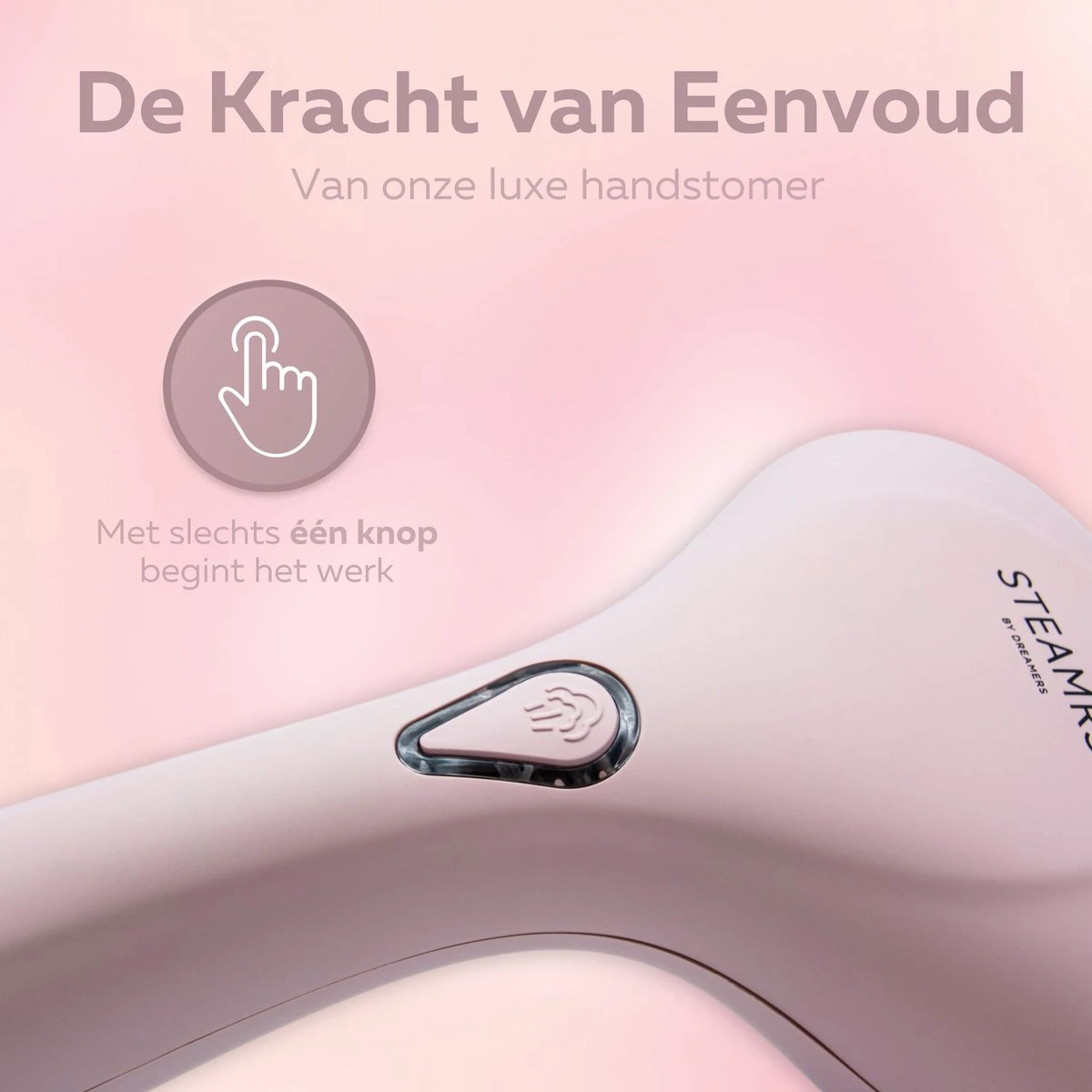 STEAMR - Krachtige Luxe Kledingstomer - Handstomer - Roze 4 STEAMR - Krachtige Luxe Kledingstomer - Handstomer - Roze - Afbeelding 4