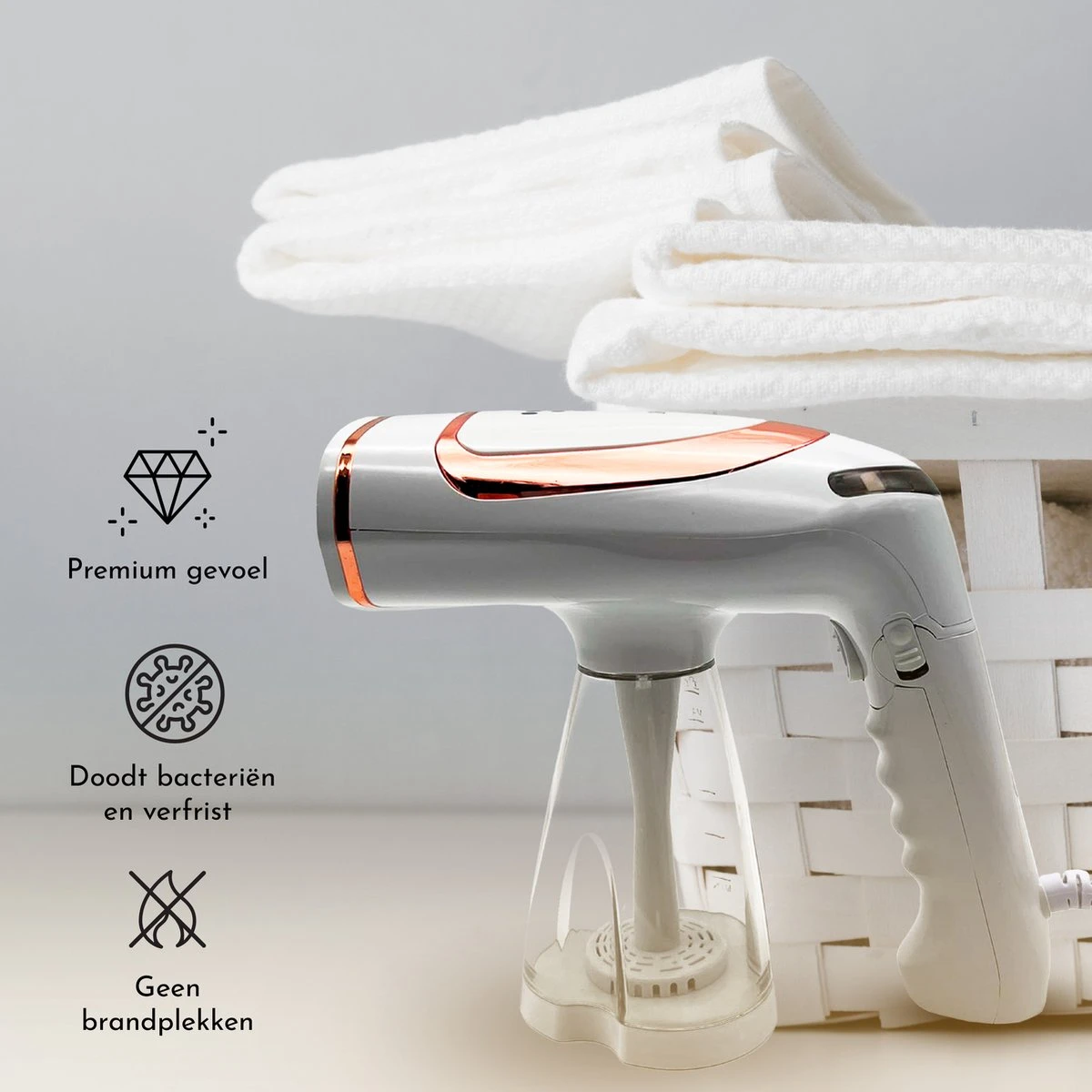 Capsy™ Kledingstomer - Complete Set - Handstomer - Stoom Strijkijzer - 1600 W 5 Capsy™ Kledingstomer - Complete Set - Handstomer - Stoom Strijkijzer - 1600 W - Afbeelding 5