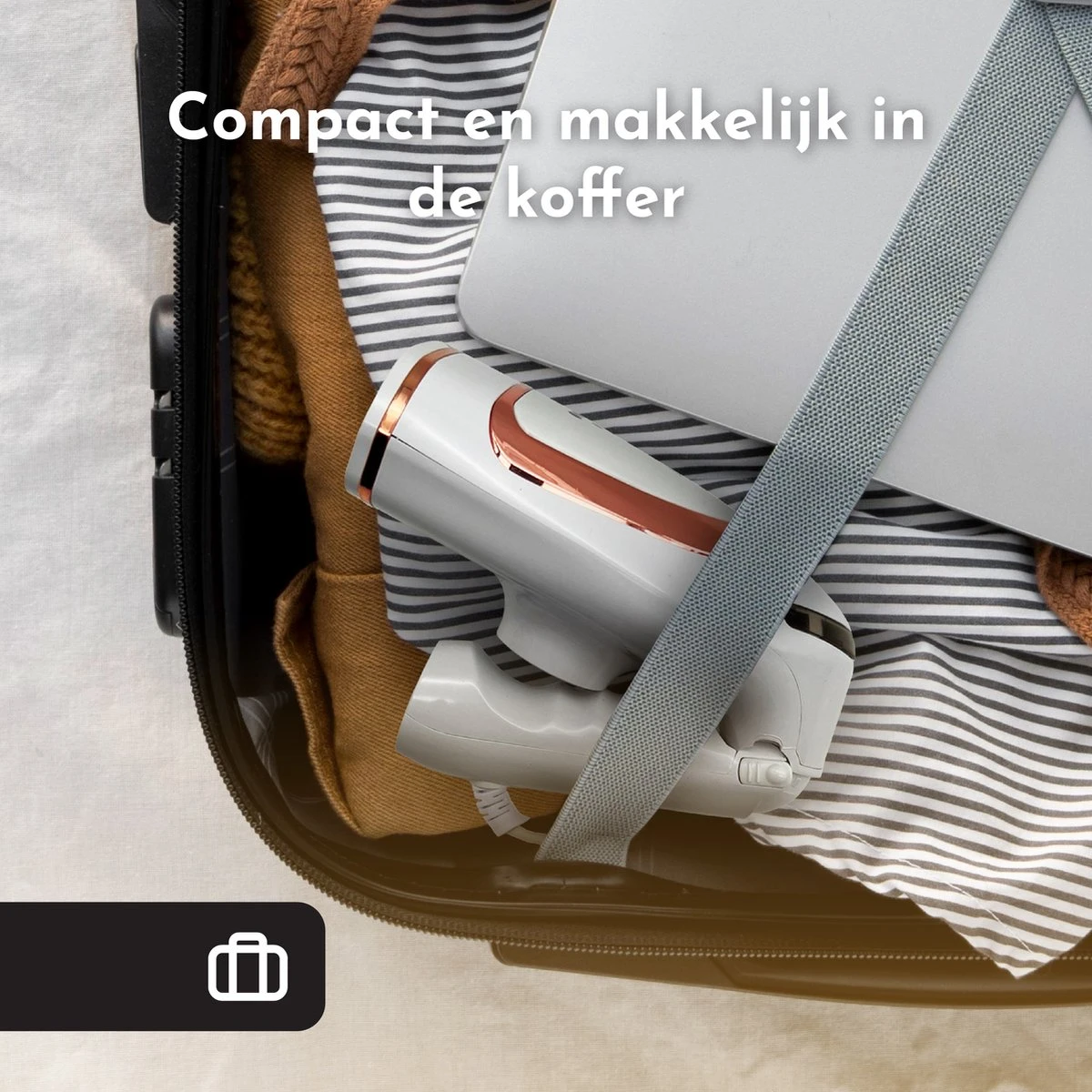 Capsy™ Kledingstomer - Complete Set - Handstomer - Stoom Strijkijzer - 1600 W 6 Capsy™ Kledingstomer - Complete Set - Handstomer - Stoom Strijkijzer - 1600 W - Afbeelding 6