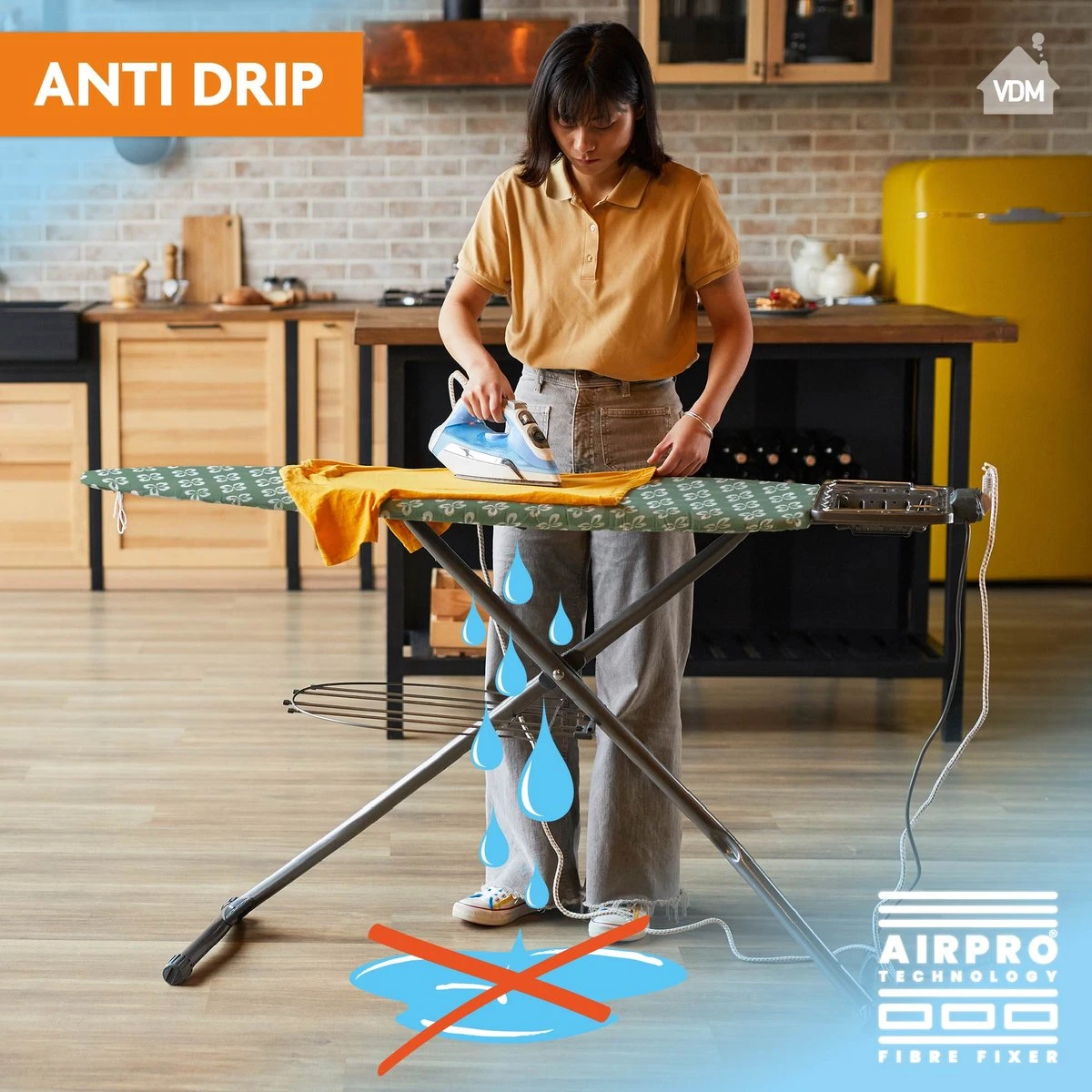 Laundryspecialist 6 Laagse AIRPRO Strijkplankhoes - 50% Sneller Strijken - Geen Water Meer Onder Je Strijkplank - Maat L/XL Voor Een Breedte Van 39 Tot 53 Cm En Een Lengte Van 120 Tot 141 Cm 2 Laundryspecialist 6 Laagse AIRPRO Strijkplankhoes - 50% Sneller Strijken - Geen Water Meer Onder Je Strijkplank - Maat L/XL Voor Een Breedte Van 39 Tot 53 Cm En Een Lengte Van 120 Tot 141 Cm - Afbeelding 2