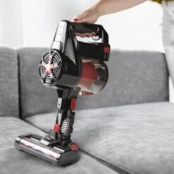 PRIMO PR504SV Stofzuiger Zonder Zak - 3-in-1 Steelstofzuiger Draadloos - Kruimelzuiger - HEPA Filter - Zwart/Rood -Huishoudelijke Benodigdheden 1200x1200 2056