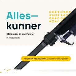 MOA - Steelstofzuiger - 2-in-1 - Kruimelzuiger - Draadloos - 120 Watt - Zonder Zak - VC72 -Huishoudelijke Benodigdheden 1200x1200 2089