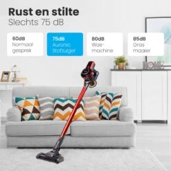 Auronic Steelstofzuiger - Draadloos - 4-in-1 - Op Batterij - 160W - Rood/Grijs -Huishoudelijke Benodigdheden 1200x1200 2111