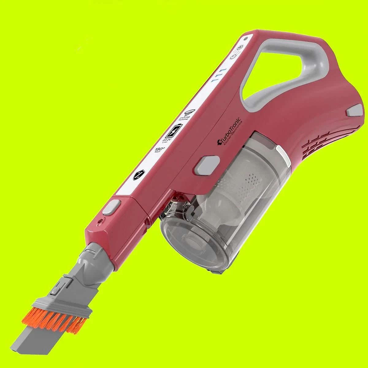 TurboTronic VS180 Draadloze Steelstofzuiger Met Handstofzuiger - Rood 6 TurboTronic VS180 Draadloze Steelstofzuiger Met Handstofzuiger - Rood - Afbeelding 6