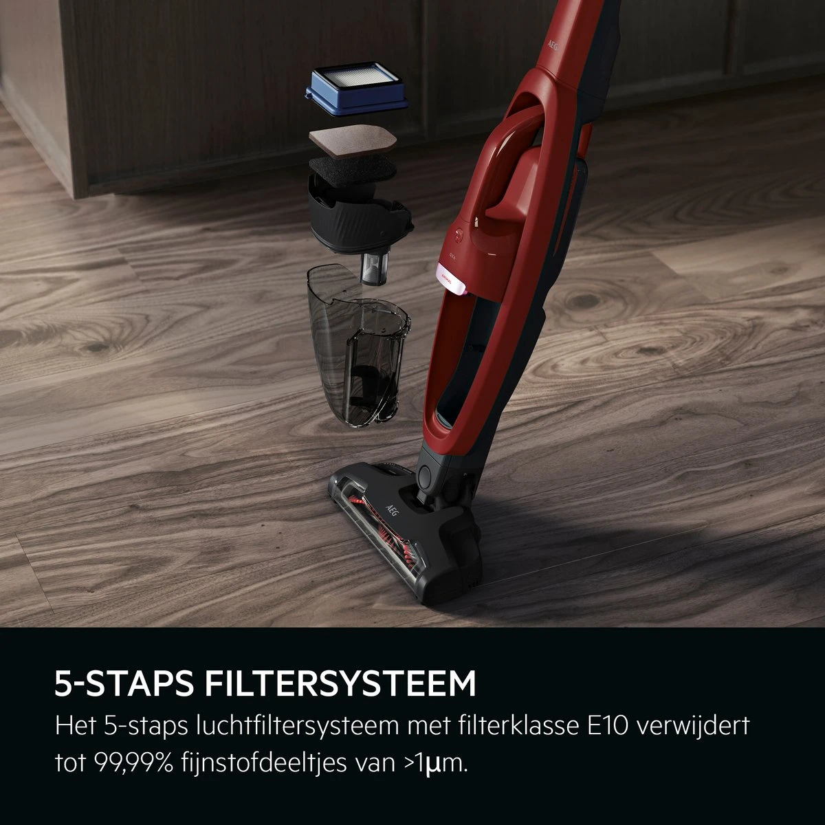 AEG QX6-ANIM - Steelstofzuiger - Stofzuiger Draadloos - Stofzuigers - Zakloos - Dierenhaar 6 AEG QX6-ANIM - Steelstofzuiger - Stofzuiger Draadloos - Stofzuigers - Zakloos - Dierenhaar - Afbeelding 6