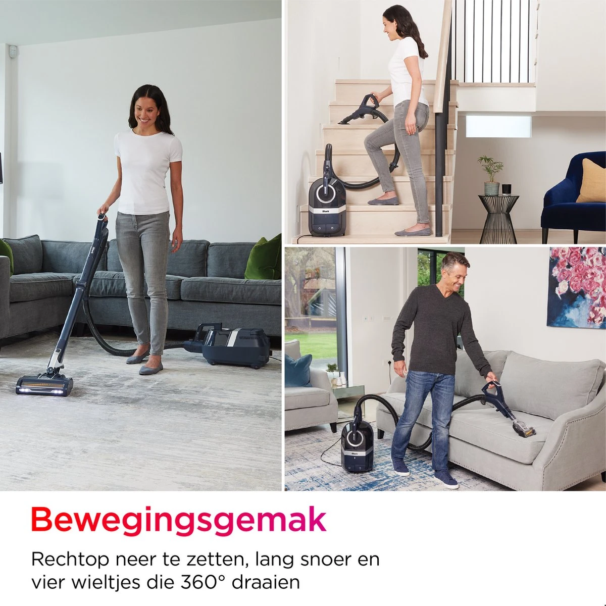 Shark CZ250EUT Stofzuiger Zonder Zak - Cylinderstofzuiger - Anti-Hair Wrap - 1,6 Liter 5 Shark CZ250EUT Stofzuiger Zonder Zak - Cylinderstofzuiger - Anti-Hair Wrap - 1,6 Liter - Afbeelding 5