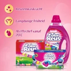 Color Reus Power Caps Wascapsules - Wasmiddel Capsules - Voordeelverpakking - 52 Wasbeurten 13 Color Reus Power Caps Wascapsules - Wasmiddel Capsules - Voordeelverpakking - 52 Wasbeurten -Huishoudelijke Benodigdheden 1200x1200 217