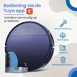 Tennex Robotstofzuiger Met Dweilfunctie Vacuum Cleaner - Stofzuiger Draadloos Zonder Zak Met Dweilsysteem - Dweilrobot -Huishoudelijke Benodigdheden 1200x1200 2182