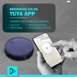 Tennex Robotstofzuiger Met Dweilfunctie Vacuum Cleaner - Stofzuiger Draadloos Zonder Zak Met Dweilsysteem - Dweilrobot -Huishoudelijke Benodigdheden 1200x1200 2187