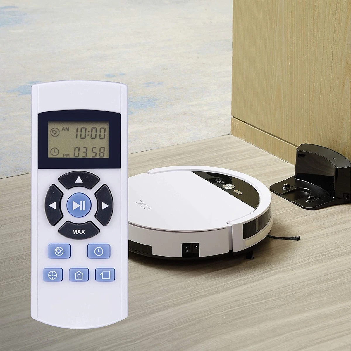 Plugstore - V4 Robotstofzuiger Met Borstelloze Directe Afzuiging, Ideaal Voor Dierenharen En Harde Vloeren, Krachtige Max-modus, Zonder Zak, Met Laadstation, Automatische Robotstofzuiger Met Valbeveiliging 8 Plugstore - V4 Robotstofzuiger Met Borstelloze Directe Afzuiging, Ideaal Voor Dierenharen En Harde Vloeren, Krachtige Max-modus, Zonder Zak, Met Laadstation, Automatische Robotstofzuiger Met Valbeveiliging - Afbeelding 8