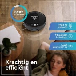 AyeWay 3 In 1 Robotstofzuiger - Dweil Robot - Stofzuiger Robot - Dweilsysteem – Draadloos – Met App -Huishoudelijke Benodigdheden 1200x1200 2205