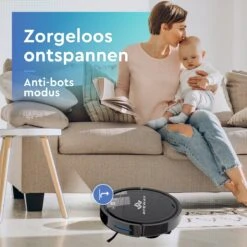 AyeWay 3 In 1 Robotstofzuiger - Dweil Robot - Stofzuiger Robot - Dweilsysteem – Draadloos – Met App -Huishoudelijke Benodigdheden 1200x1200 2208