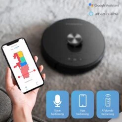 CleanDays XR500 LiDAR Robotstofzuiger Met Y-shape Dweilfunctie - Met Laadstation - Scant De Gehele Ruimte - Grote Zuigkracht 6500PA - Geschikt Voor Huisdieren -Huishoudelijke Benodigdheden 1200x1200 2221