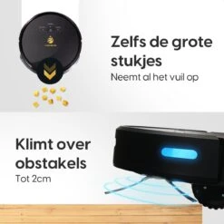 Clean Golden® Robotstofzuiger Met Dweilfunctie – Draadloze Stofzuiger Met Laadstation – Automatische Stofzuiger & Dweilrobot 12 Clean Golden® Robotstofzuiger Met Dweilfunctie – Draadloze Stofzuiger Met Laadstation – Automatische Stofzuiger & Dweilrobot -Huishoudelijke Benodigdheden 1200x1200 2244