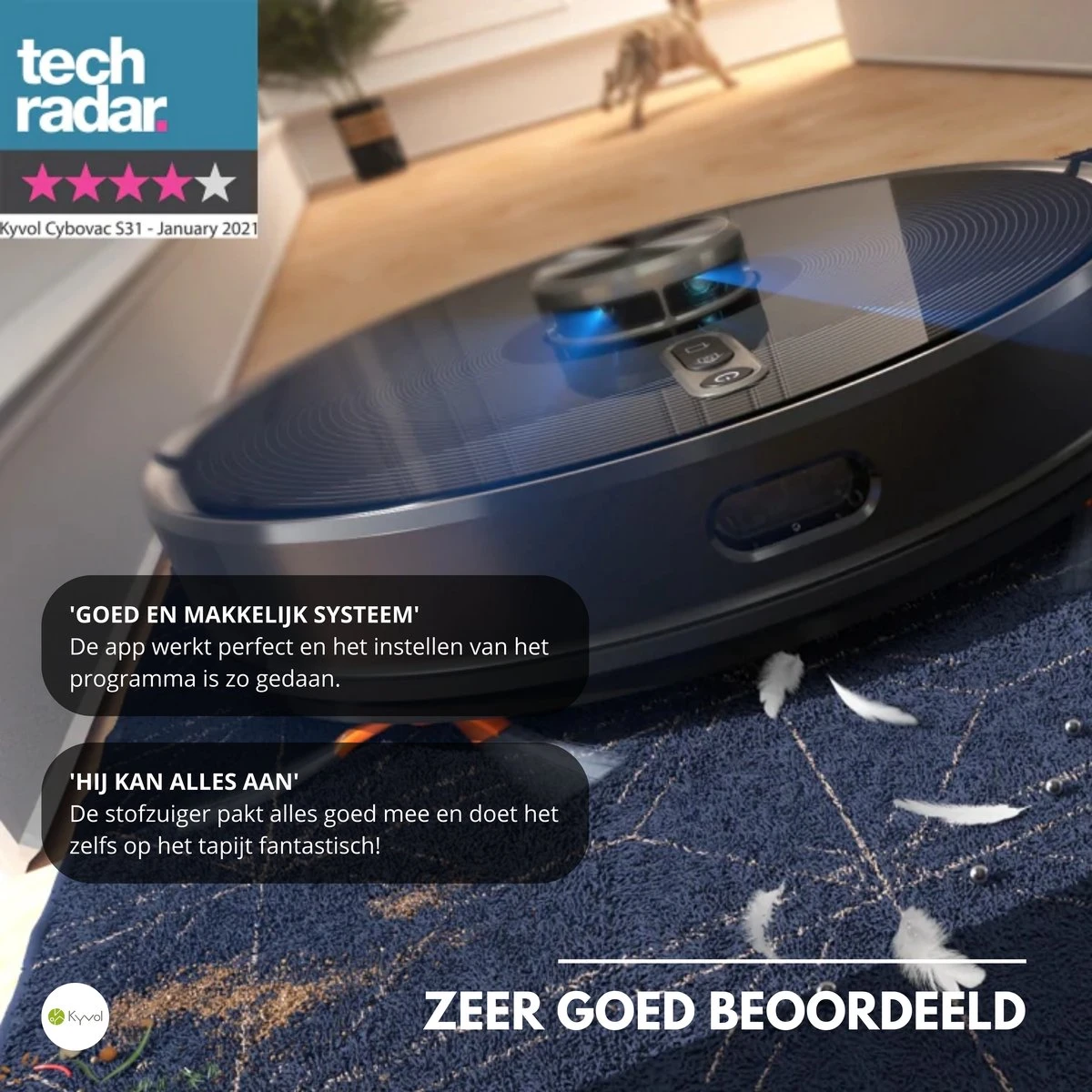 Merkloos Cybovac S31 Robot Stofzuiger Met Laadstation En Dweilfunctie - Zwart | Elektrisch | Automatisch | Met App | Leegt Zichzelf | Smart 7 Merkloos Cybovac S31 Robot Stofzuiger Met Laadstation En Dweilfunctie - Zwart | Elektrisch | Automatisch | Met App | Leegt Zichzelf | Smart - Afbeelding 7