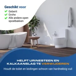 Witte Toiletblokjes Voor Inbouwreservoir Voor O.a Geberit En Grohe - 25 Stuks - Met Lavendel - Vlekvrij - Stortbakblokjes -Huishoudelijke Benodigdheden 1200x1200 2305
