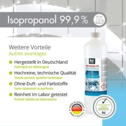 Isopropyl Alcohol - Isopropanol - IPA - Isopropyl - 99,9% Zuiver - 1000ml - Inclusief Trechter 10 Isopropyl Alcohol - Isopropanol - IPA - Isopropyl - 99,9% Zuiver - 1000ml - Inclusief Trechter -Huishoudelijke Benodigdheden 1200x1200 2407