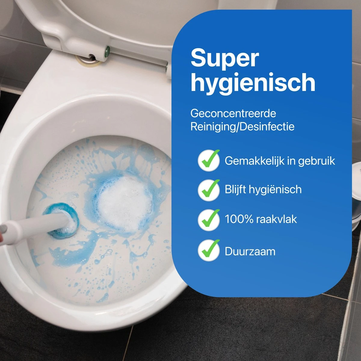 RevoBrush 28x Ocean Breeze Foaming Pads Navulling - WC Borstel Met Houder Vrijstaand 2 RevoBrush 28x Ocean Breeze Foaming Pads Navulling - WC Borstel Met Houder Vrijstaand - Afbeelding 2