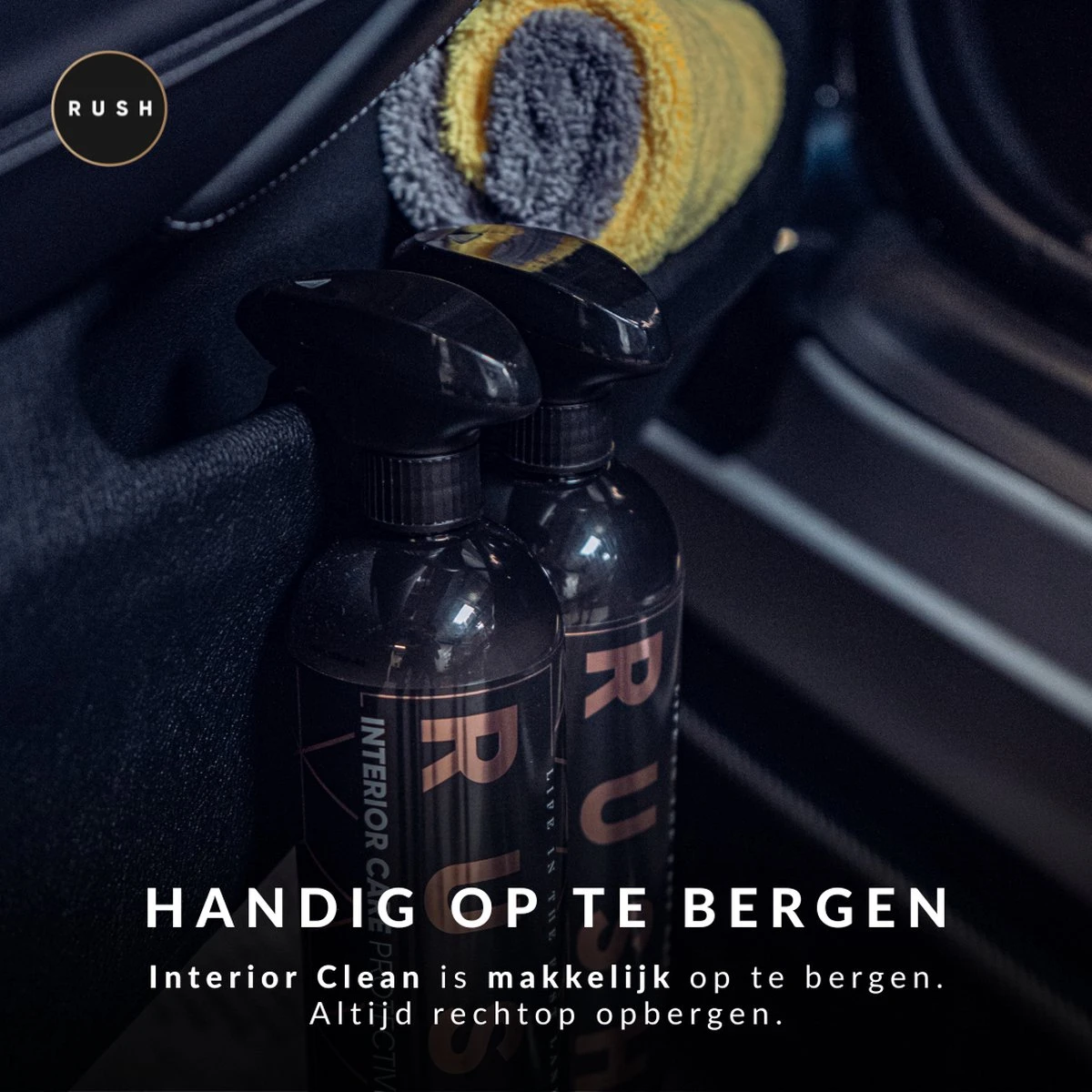 RUSH Bekleding Reiniger - Interieur Reiniger - Auto Wassen - Schoonmaken - Auto Accessories - Interior Clean 750ml 10 RUSH Bekleding Reiniger - Interieur Reiniger - Auto Wassen - Schoonmaken - Auto Accessories - Interior Clean 750ml - Afbeelding 10