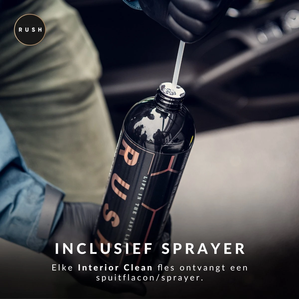 RUSH Bekleding Reiniger - Interieur Reiniger - Auto Wassen - Schoonmaken - Auto Accessories - Interior Clean 750ml 11 RUSH Bekleding Reiniger - Interieur Reiniger - Auto Wassen - Schoonmaken - Auto Accessories - Interior Clean 750ml - Afbeelding 11