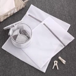 Merkloos Waszak 4 Delig - 1x Groot (50x60 Cm) - 1x Middel ( 40x50cm) - 1x Normaal (30x40cm) - 1x BH (17x15cm) -Huishoudelijke Benodigdheden 1200x1200 391