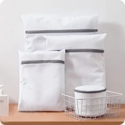 Merkloos Waszak 4 Delig - 1x Groot (50x60 Cm) - 1x Middel ( 40x50cm) - 1x Normaal (30x40cm) - 1x BH (17x15cm) -Huishoudelijke Benodigdheden 1200x1200 395