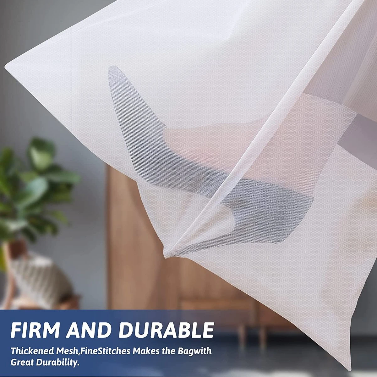 BOTC Waszakken - Wasnetten - Set Van 5 - Bescherm Je Wasgoed En Wasmachine - Transparant 8 BOTC Waszakken - Wasnetten - Set Van 5 - Bescherm Je Wasgoed En Wasmachine - Transparant - Afbeelding 8