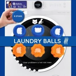Salivio Laundryballs - 8x Wasbol Set - Huisdieren Haar Verwijderen - Wasbollen - Drogerballen - Energiebesparend - Wasverzachter - Milieuvriendelijk Wassen 8 Salivio Laundryballs - 8x Wasbol Set - Huisdieren Haar Verwijderen - Wasbollen - Drogerballen - Energiebesparend - Wasverzachter - Milieuvriendelijk Wassen -Huishoudelijke Benodigdheden 1200x1200 470