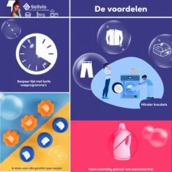 Salivio Laundryballs - 8x Wasbol Set - Huisdieren Haar Verwijderen - Wasbollen - Drogerballen - Energiebesparend - Wasverzachter - Milieuvriendelijk Wassen 9 Salivio Laundryballs - 8x Wasbol Set - Huisdieren Haar Verwijderen - Wasbollen - Drogerballen - Energiebesparend - Wasverzachter - Milieuvriendelijk Wassen -Huishoudelijke Benodigdheden 1200x1200 471