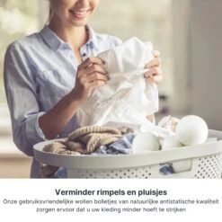 Wollen Drogerballen - Duurzaam & Milieuvriendelijk - Wasbol - Verkort Droogtijd - Droogballen - Hypoallergeen En Chemicaliënvrij - Bespaar Op Energierekening - Wasdroger Ballen - Wasbollen -Huishoudelijke Benodigdheden 1200x1200 488