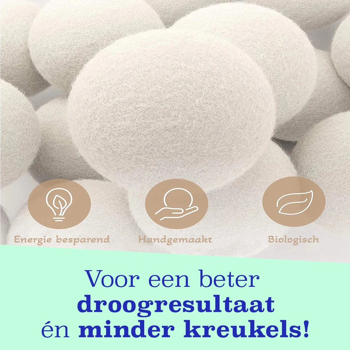Casa Calma Drogerballen (6 Stuks) - Inclusief Opbergzakje - 100% Natuurlijk Schapenwol - Droger Ballen - Zero Waste Wasverzachter Bollen - Energiebesparend Drogen Met Droogbollen - Dryer Balls - Diervriendelijk & Milieuvriendelijk - Energie Besparen 6 Casa Calma Drogerballen (6 Stuks) - Inclusief Opbergzakje - 100% Natuurlijk Schapenwol - Droger Ballen - Zero Waste Wasverzachter Bollen - Energiebesparend Drogen Met Droogbollen - Dryer Balls - Diervriendelijk & Milieuvriendelijk - Energie Besparen - Afbeelding 6