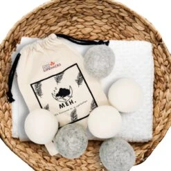 Goodlifehacks Originele XL 6 Stuks Drogerballen - Wasbollen - Wasverzachter - Zero Waste Dryerballs - Duurzaam - Herbruikbare Droogballen - Wit & Grijs - Energie Besparen -Huishoudelijke Benodigdheden 1200x1200 497