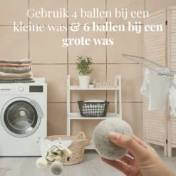 Goodlifehacks Originele XL 6 Stuks Drogerballen - Wasbollen - Wasverzachter - Zero Waste Dryerballs - Duurzaam - Herbruikbare Droogballen - Wit & Grijs - Energie Besparen -Huishoudelijke Benodigdheden 1200x1200 498