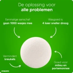 Drogerballen - Droogballen Voor Wasdrogers - Wasdrogerballen, Wasbollen & Wasballen - 100% Diervriendelijk, Duurzaam & Herbruikbaar - Duurzaam Cadeau - Energie Besparen - RWS Wol & Zero Waste - 6 Stuks Van Zivanto 12 Drogerballen - Droogballen Voor Wasdrogers - Wasdrogerballen, Wasbollen & Wasballen - 100% Diervriendelijk, Duurzaam & Herbruikbaar - Duurzaam Cadeau - Energie Besparen - RWS Wol & Zero Waste - 6 Stuks Van Zivanto -Huishoudelijke Benodigdheden 1200x1200 516