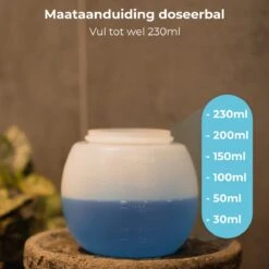FAVE Doseerbol - Wasbollen - Drogerbollen - Transparant - Doseerdop - 230ml - 2 Stuks - Inclusief E-book -Huishoudelijke Benodigdheden 1200x1200 532