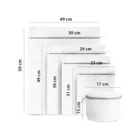 ForDig Wasnet Waszakjes (5 Stuks) Voor Lingerie En Fijne Was - Geschikt Voor Wasmachine - Met Rits - Wit 15 ForDig Wasnet Waszakjes (5 Stuks) Voor Lingerie En Fijne Was - Geschikt Voor Wasmachine - Met Rits - Wit -Huishoudelijke Benodigdheden 1200x1200 547