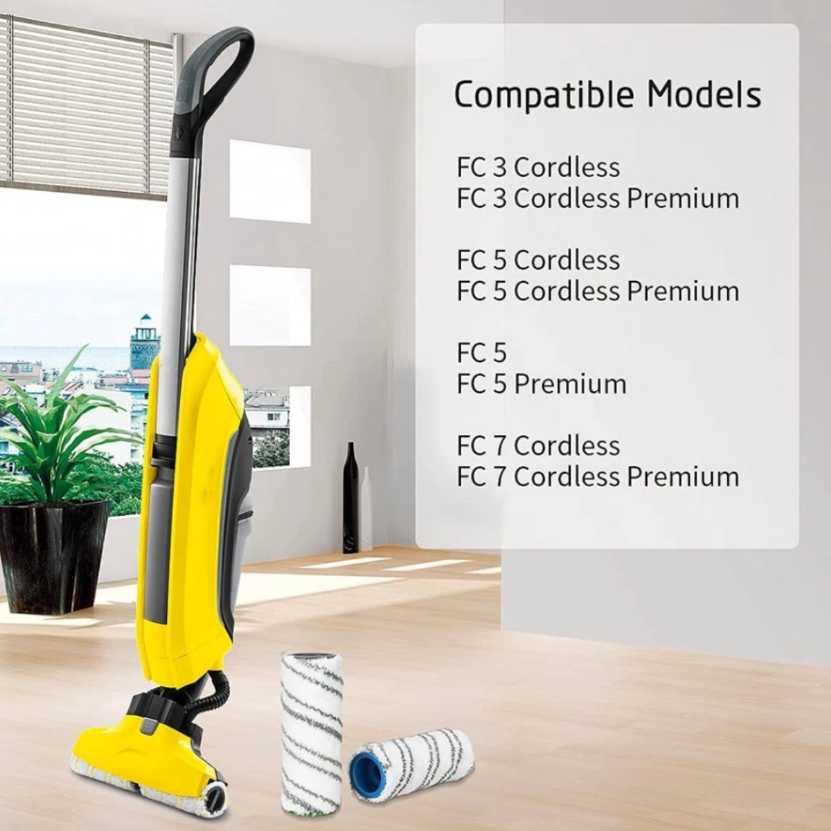 4x Rollers Grijs Compatible Met Karcher FC3 FC3D FC5 FC7 Floor Cleaner Onderdelen Vervanging Rollen 2.055-007.0 Dweil Pad Mop Microfiber 3 4x Rollers Grijs Compatible Met Karcher FC3 FC3D FC5 FC7 Floor Cleaner Onderdelen Vervanging Rollen 2.055-007.0 Dweil Pad Mop Microfiber - Afbeelding 3