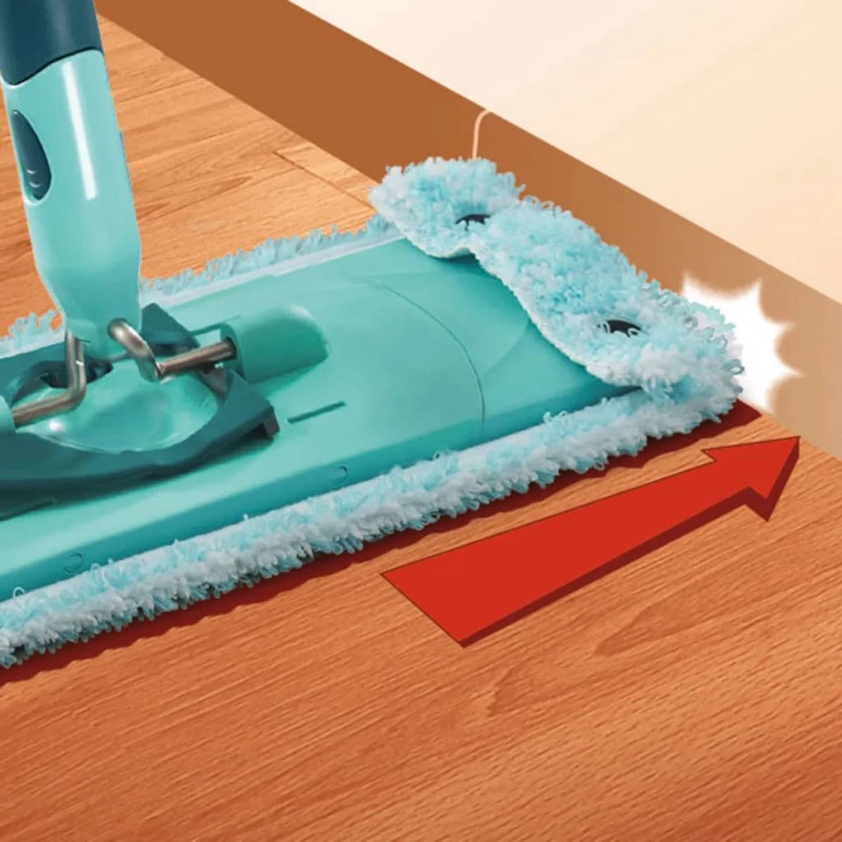 Leifheit Clean Twist M / Combi Clean M Vloerwisser Vervangingsdoek Met Drukknoppen - Super Soft – 33 Cm 2 Leifheit Clean Twist M / Combi Clean M Vloerwisser Vervangingsdoek Met Drukknoppen - Super Soft – 33 Cm - Afbeelding 2