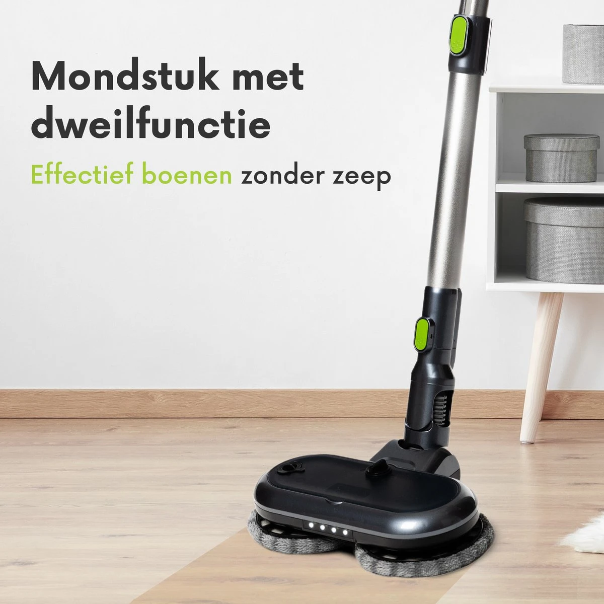 Qoncillio® Steelstofzuiger - Draadloos - Dweilfunctie - Digitaal Display - Stofzuiger & Kruimelzuiger Zonder Zak 3 Qoncillio® Steelstofzuiger - Draadloos - Dweilfunctie - Digitaal Display - Stofzuiger & Kruimelzuiger Zonder Zak - Afbeelding 3