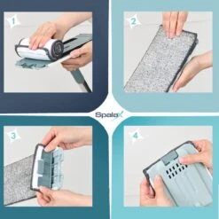 Spalax Vloerwisser - Dweil - Mop Set - Badkamer - Dweilsysteem - Dweilset - Vloerreiniger -Huishoudelijke Benodigdheden 1200x1200 640