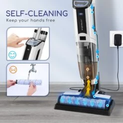 Aigostar 3 In 1 Vloerreiniger - Stofzuiger En Dweilen In 1 - Steelstofzuiger Met Dweilfunctie - Dweilapparaat Draadloos - Whale 33ZDR -Huishoudelijke Benodigdheden 1200x1200 664